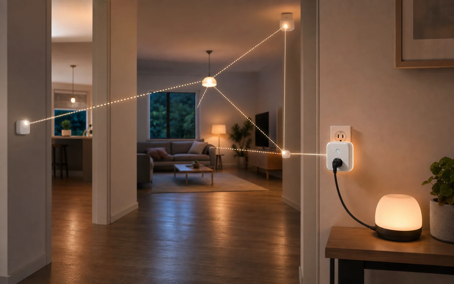 Réseau Zigbee domestique avec prise connectée relais