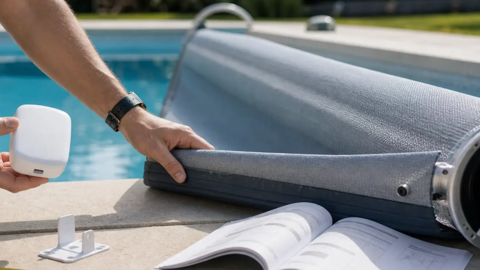 Volet et couverture de piscine comme alternative ou complément à une alarme