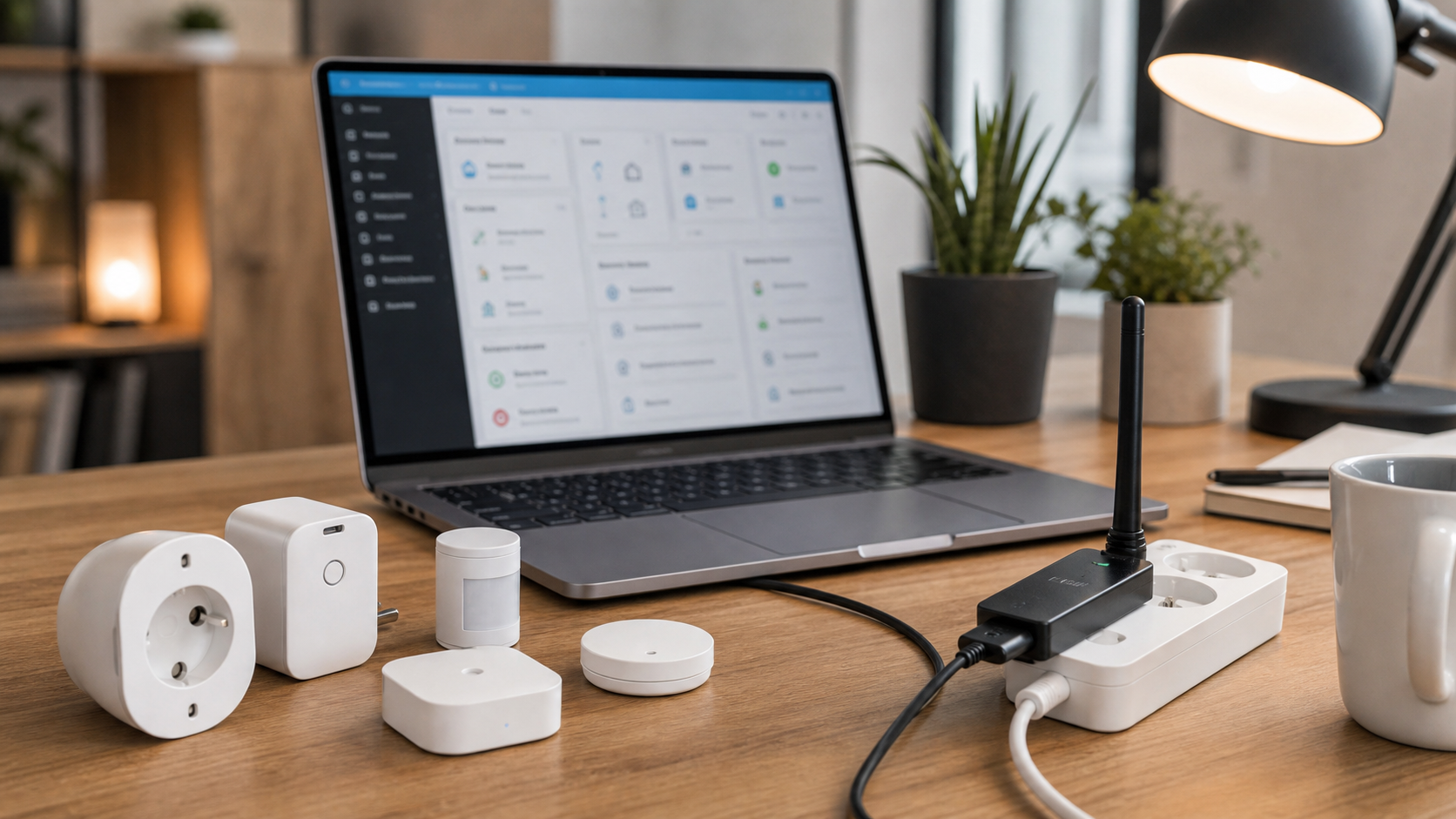 Tests Zigbee avec ordinateur Home Assistant, coordinateur USB et capteurs connectés