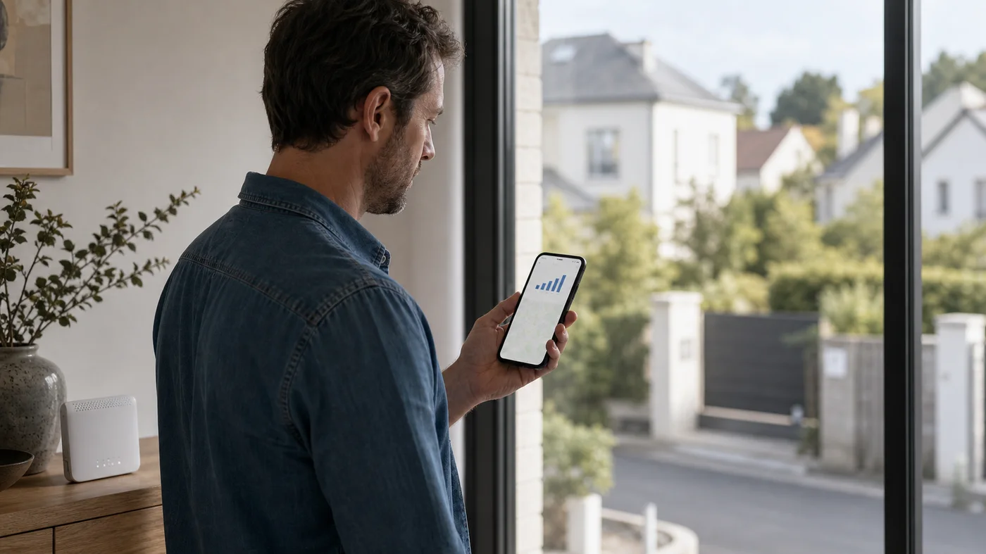 verification de la couverture reseau mobile depuis une maison