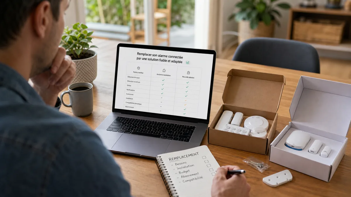Remplacer une alarme connectee apres l arret d un service cloud