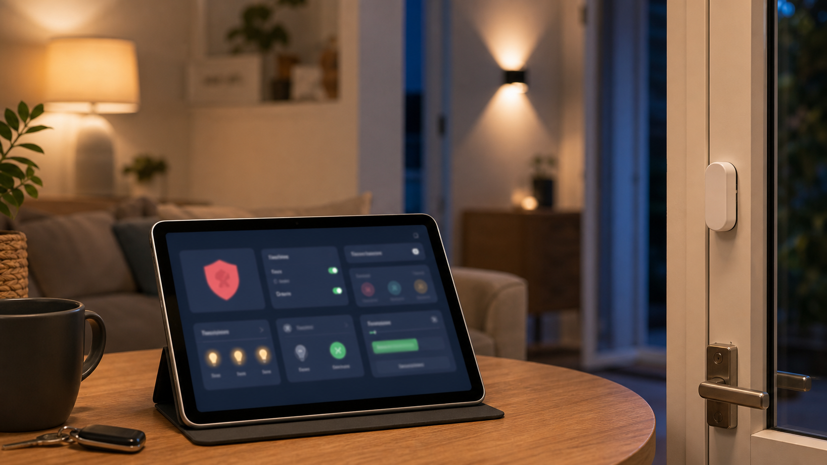 Dashboard Home Assistant utilisé pour réagir aux événements d’une alarme connectée