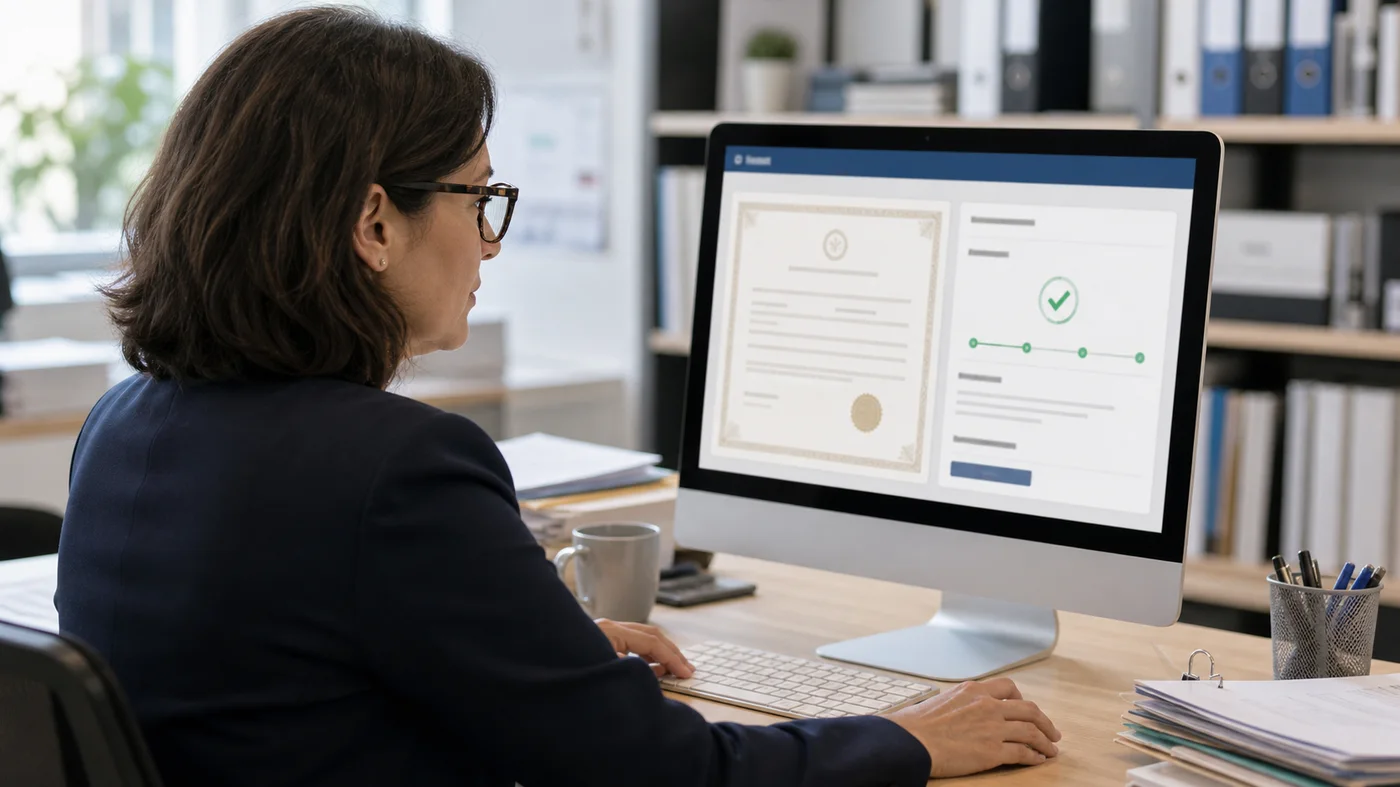 Vérification professionnelle d une attestation numérique de diplôme
