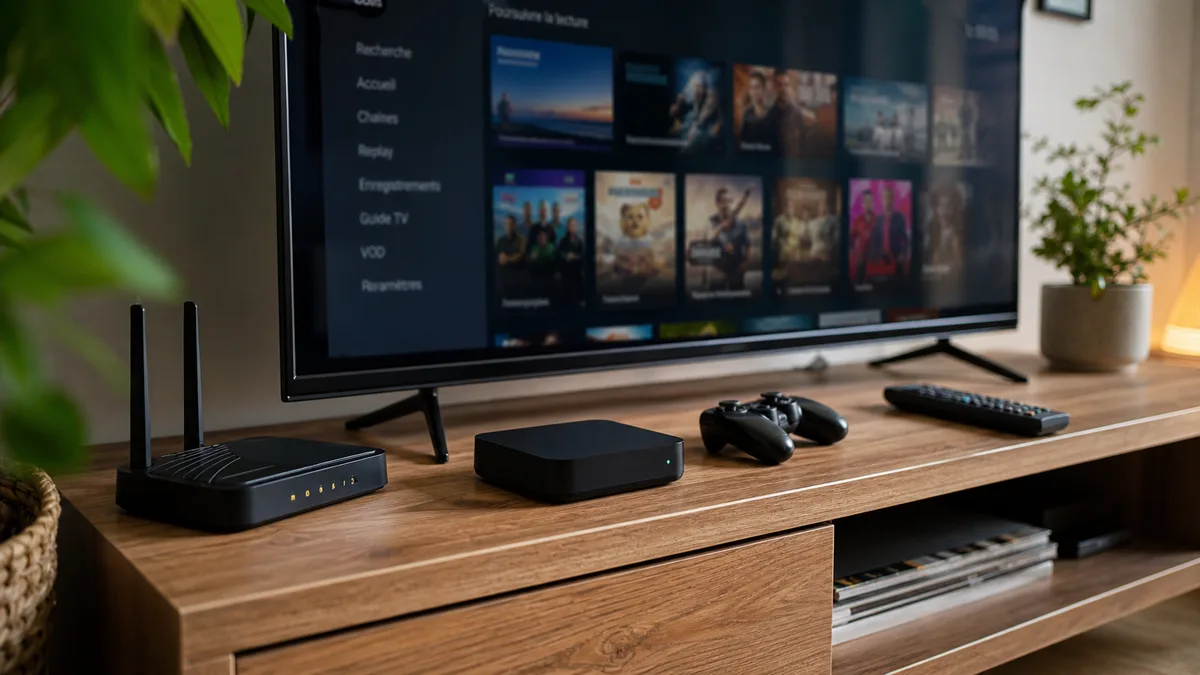 Box operateur console routeur et Smart TV pour regarder CANAL+