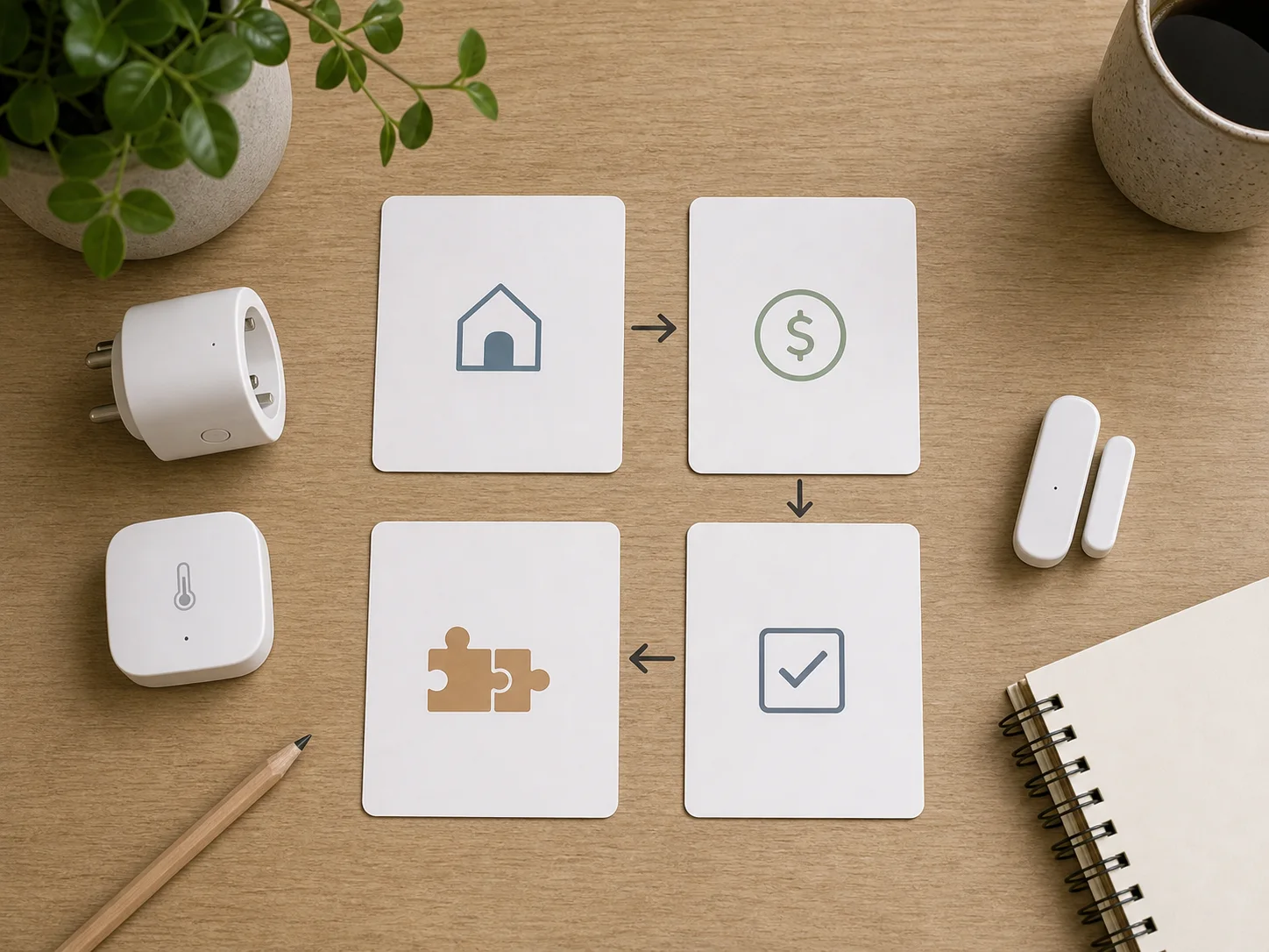 Cartes méthode besoin budget compatibilité et test pour débuter en domotique