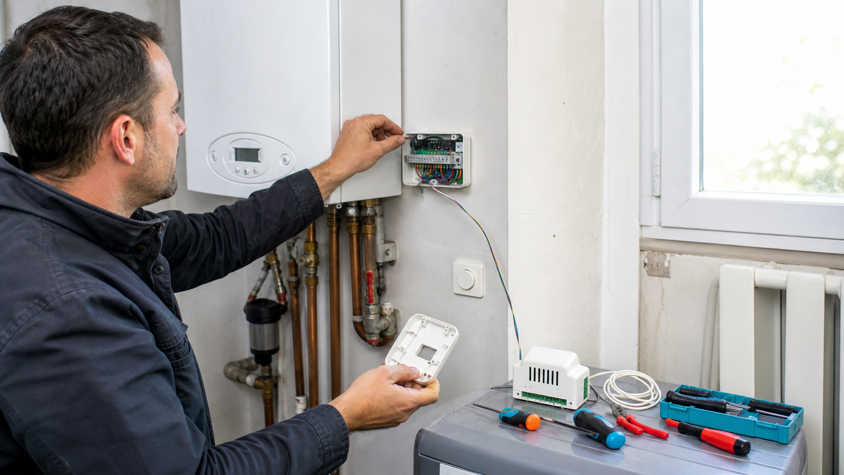 Vérification de compatibilité entre thermostat connecté chaudière et radiateur