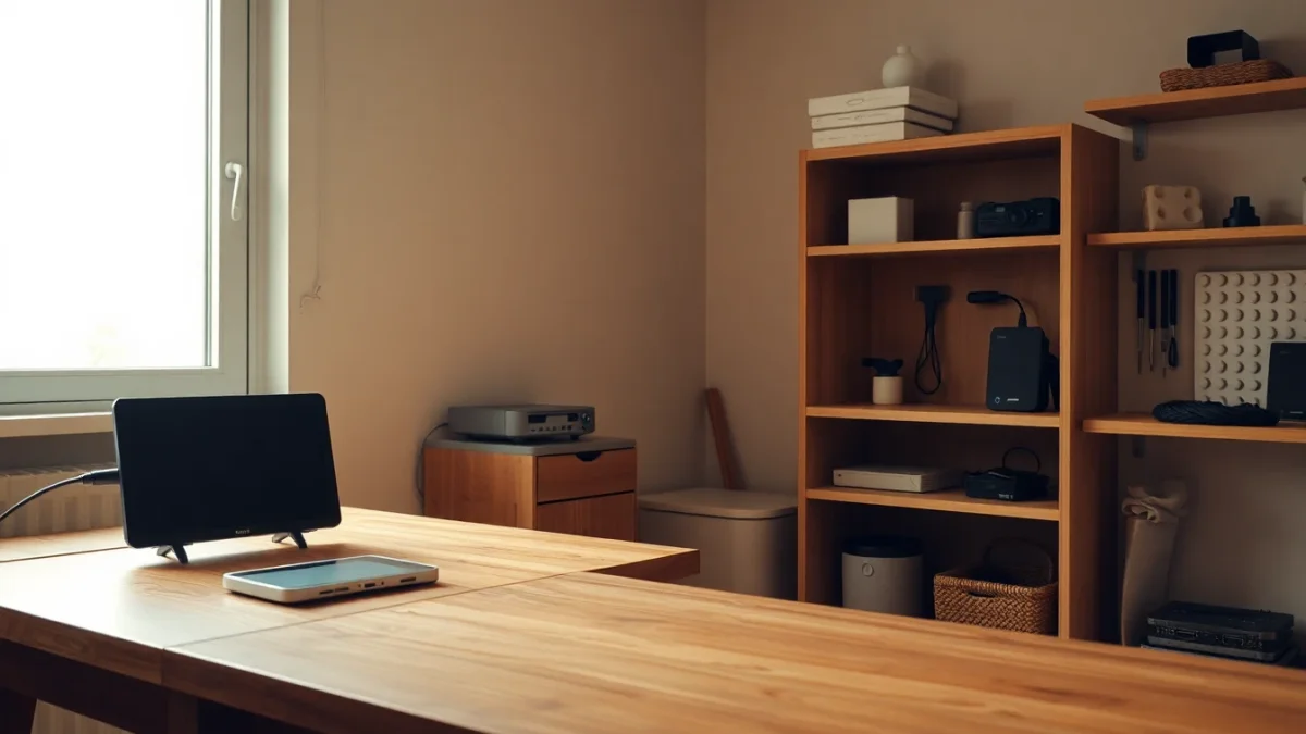 Module de mesure électrique et compteur Linky dans un intérieur moderne