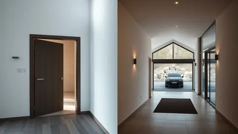 Comparaison visuelle d'accès prioritaires et capteurs dans un appartement et une grande maison