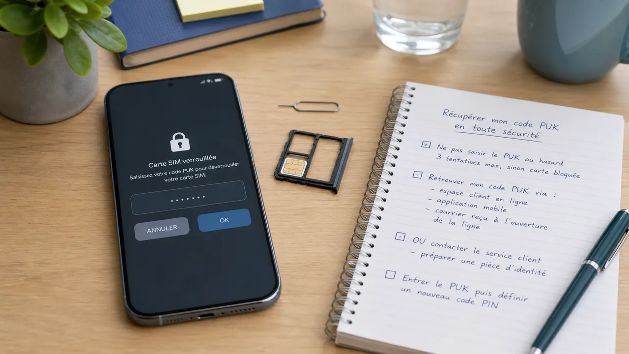 Retrouver un code PUK oublié sans bloquer sa carte SIM