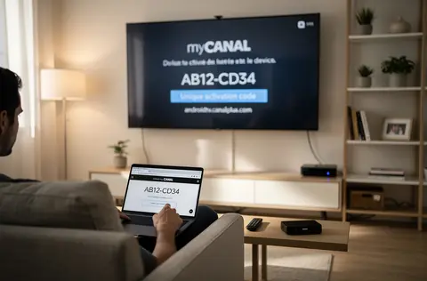 Guide pratique pour se connecter à MyCANAL via android tv.canalplus.com