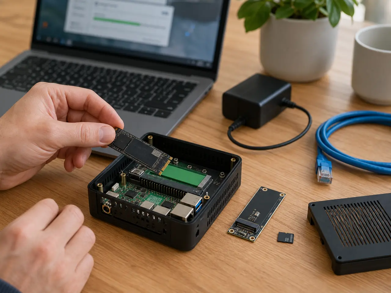 Installation d un SSD NVMe dans un boitier Raspberry Pi 5 pour Home Assistant