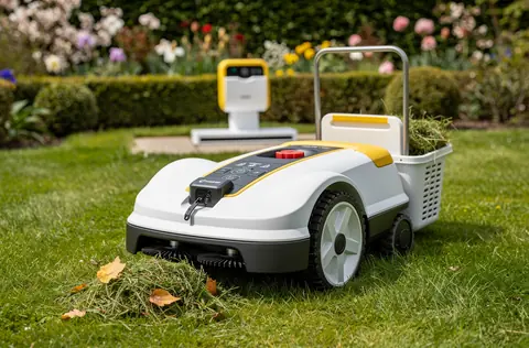Mammotion Yuka révolutionne la tonte avec collecte innovante des feuilles et herbes coupées